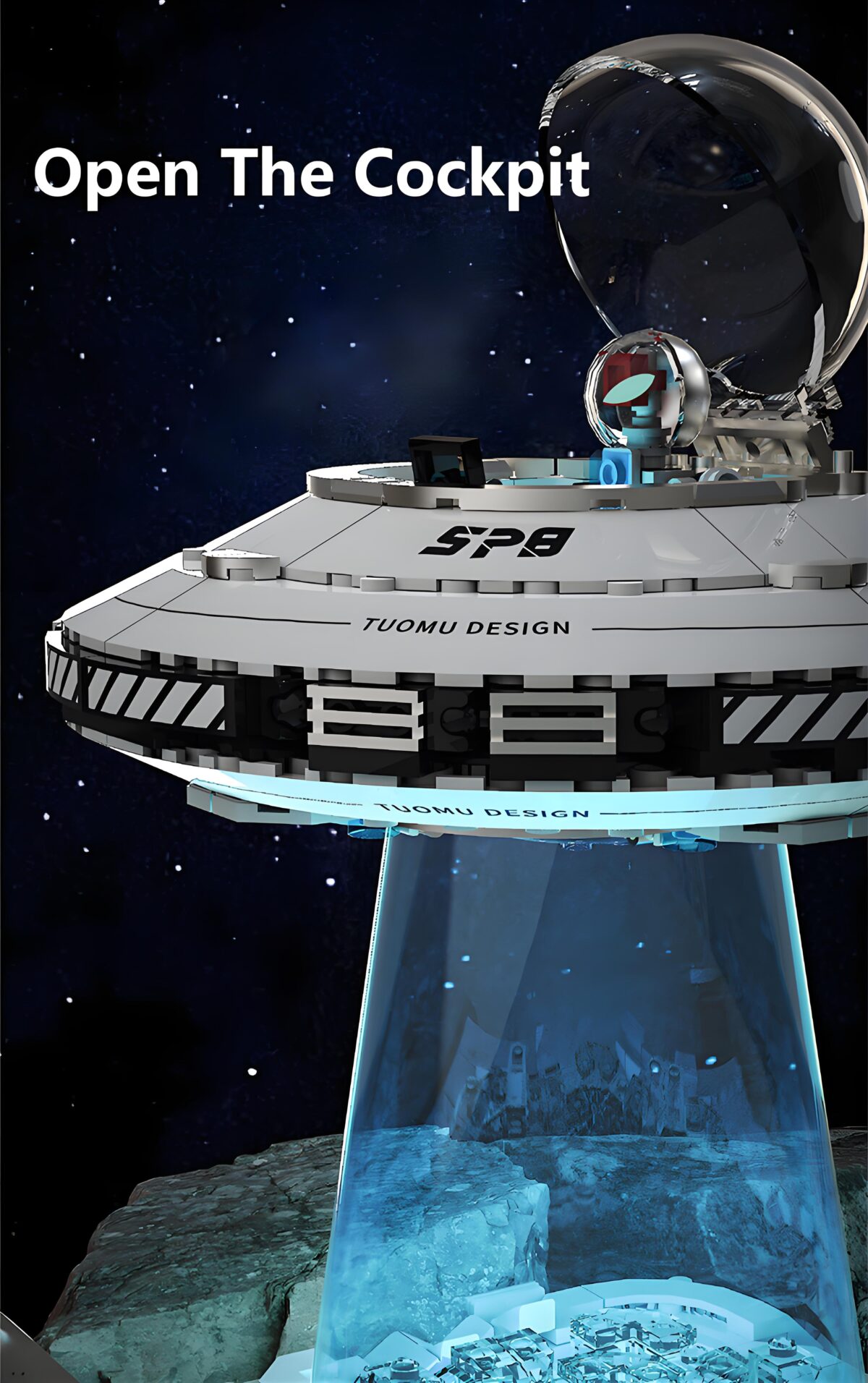 T3012 The Space Explanation:Space UFO Spacecraft  700PCS - Image 2