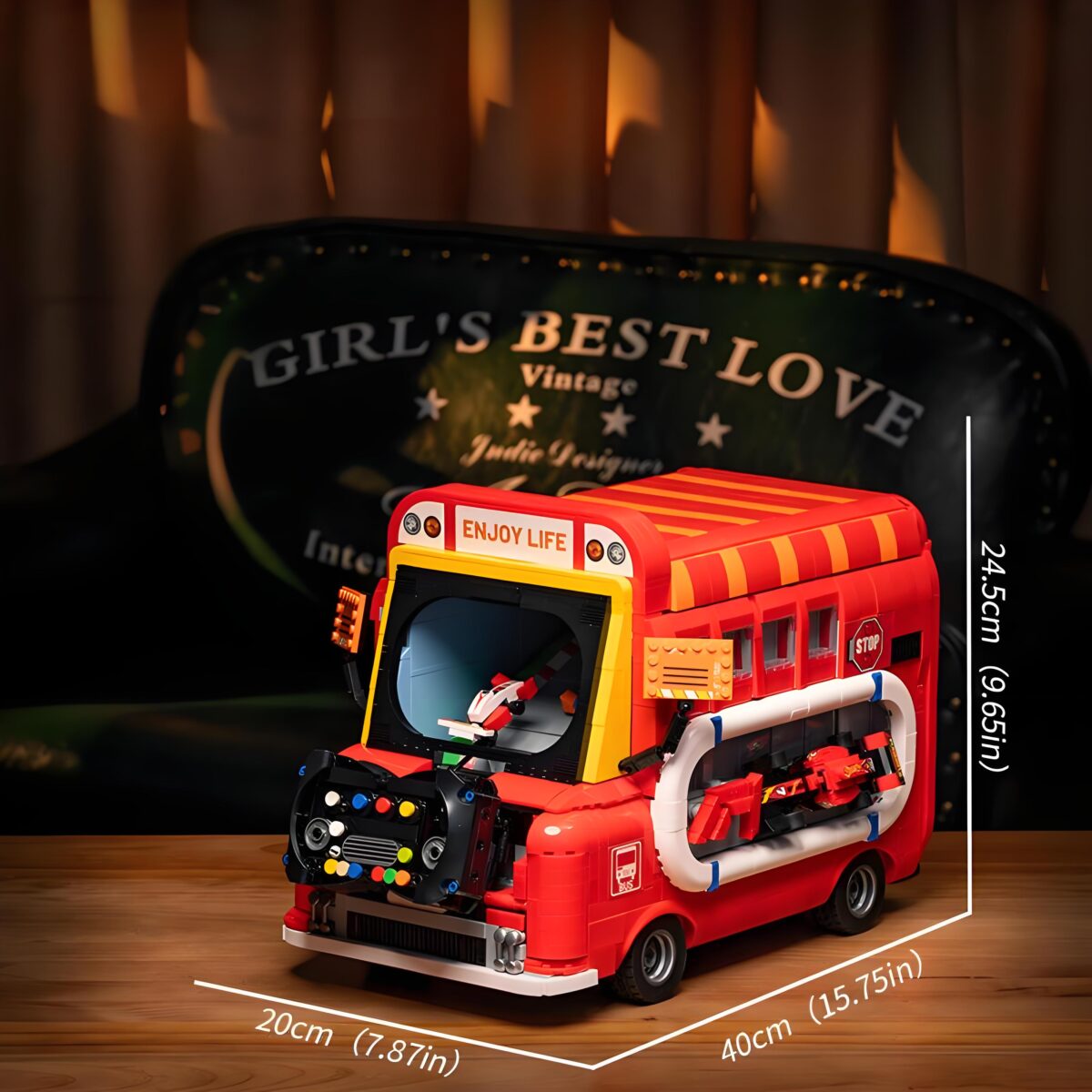 JD093 The Electric Retro Game Car  2981PCS - Image 7