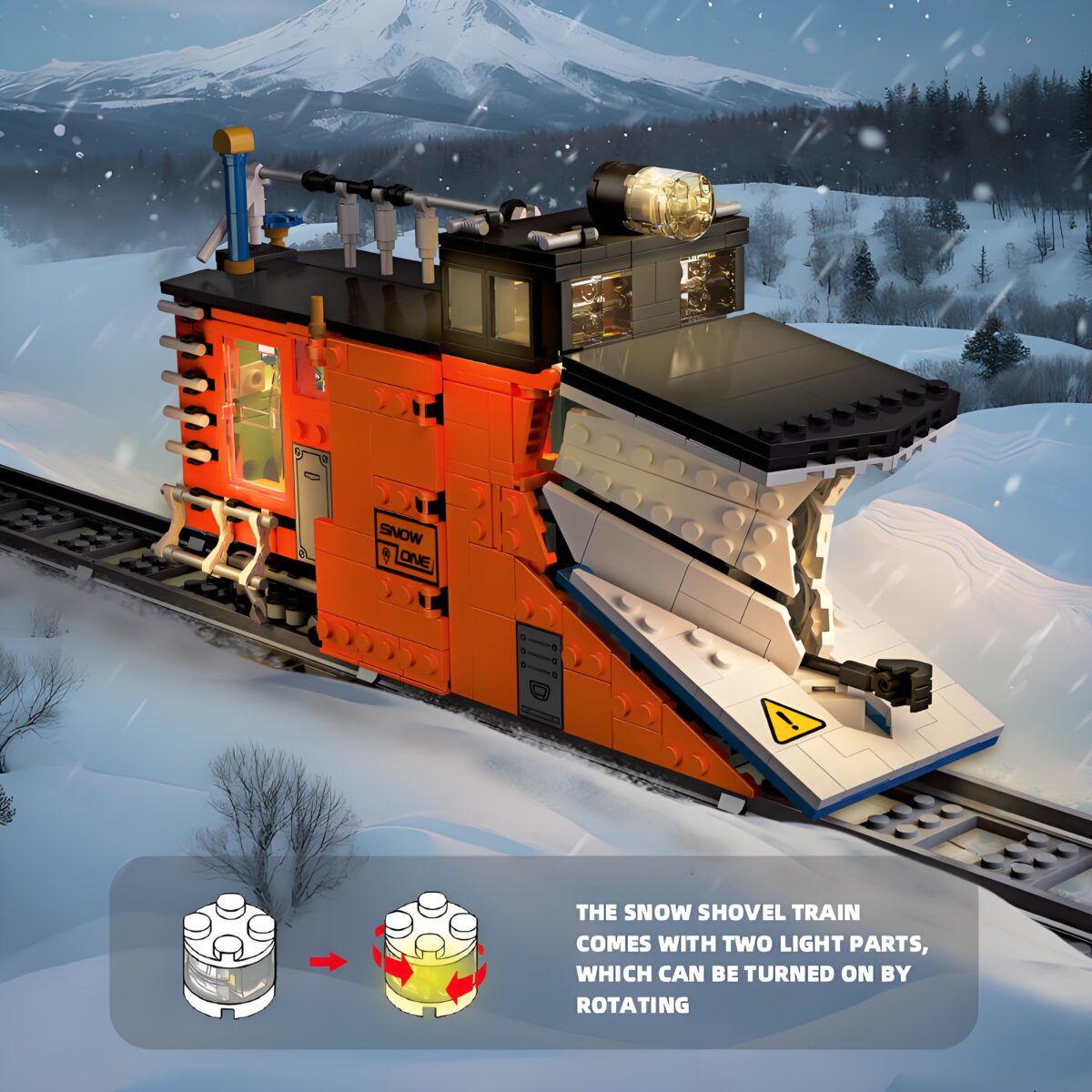 JJ59095 The Snow Plow Train  945PCS - Image 2