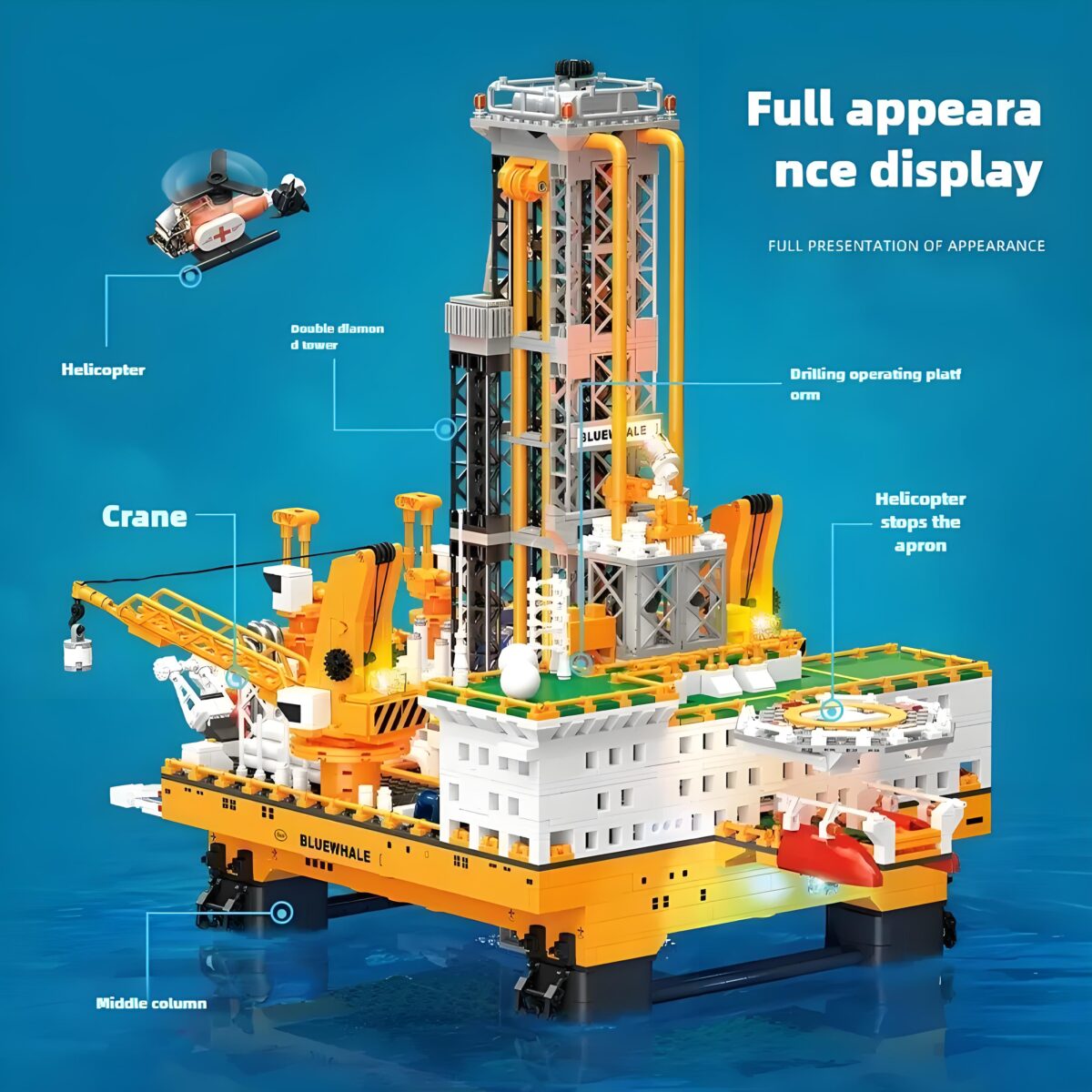 J9135 The Blue Whale I  3271PCS - Image 3