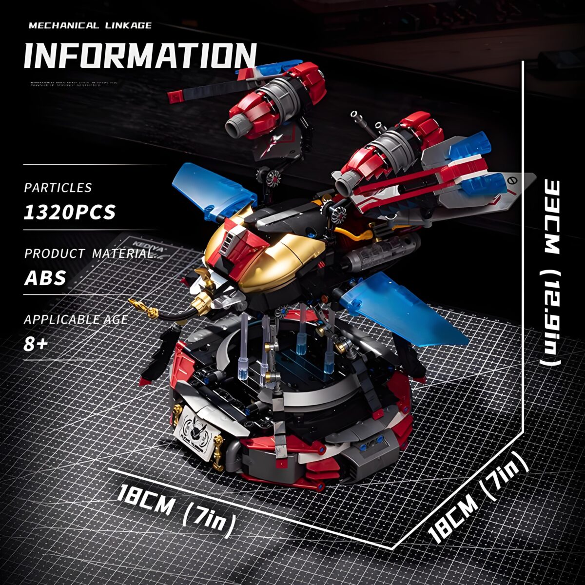 JD048 The Flying Warrior  1320PCS - Image 5