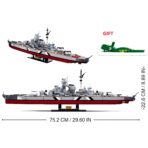 SLUBAN The M38-B1102 KMS Bismarck  1849PCS - Image 6