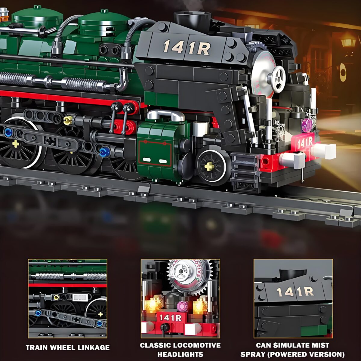59098 The French 141R steam locomotive  1782PCS - Image 3
