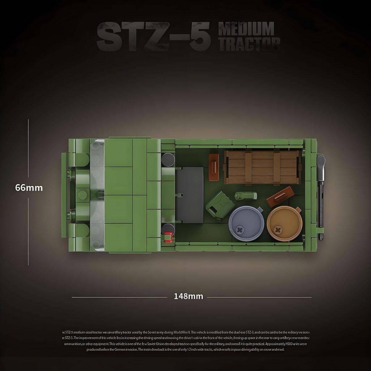 QG100289 The STZ-5 Medium Tractor   733PCS - Image 6