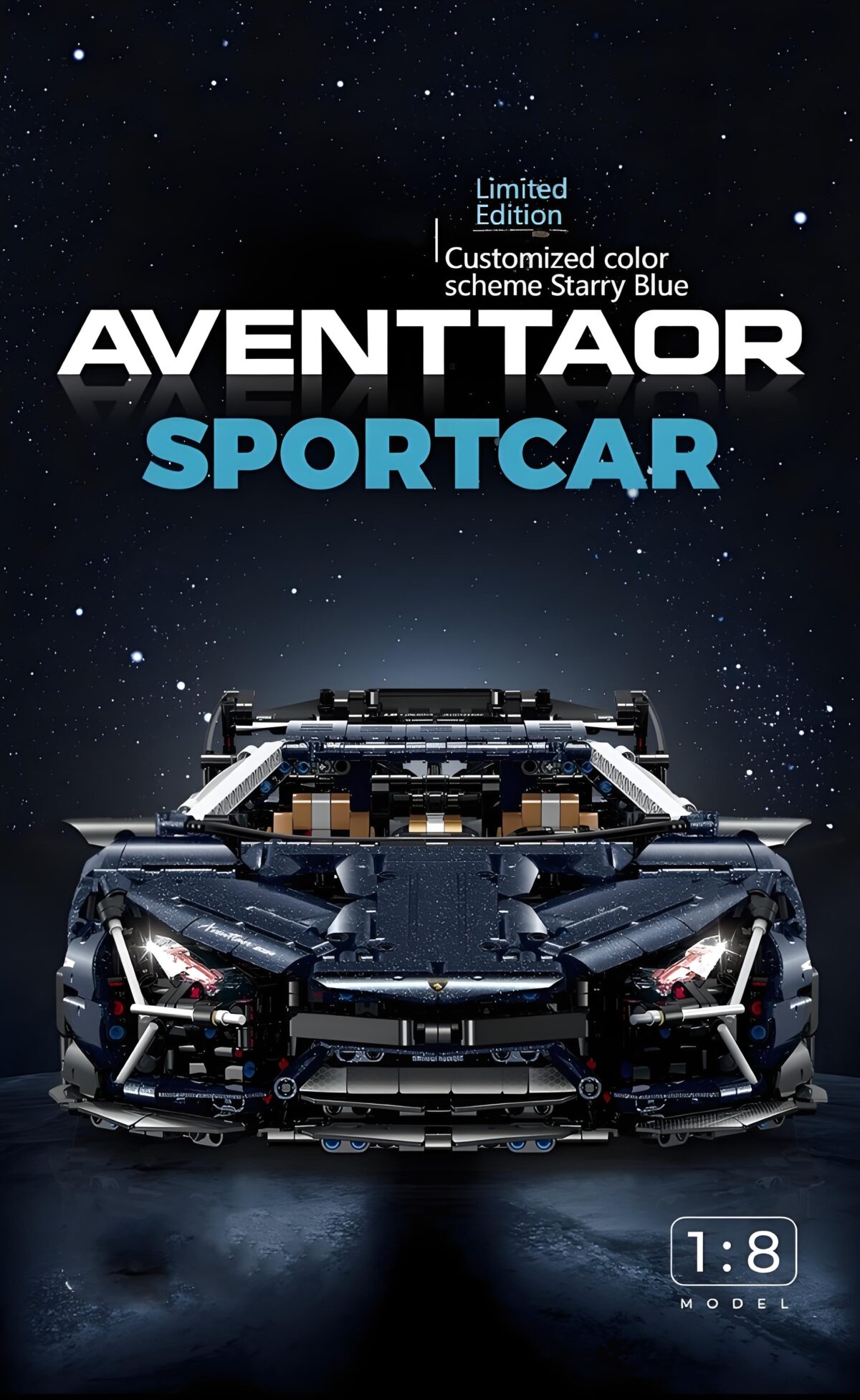 10624 1:8 The Lamborghini Aventador   4106PCS - Image 2