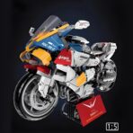 388001 The Kawasaki Ninja H2R Gundam Version motorcycle RX-78-2  1769PCS - Image 2