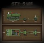 QG100289 The STZ-5 Medium Tractor   733PCS - Image 5