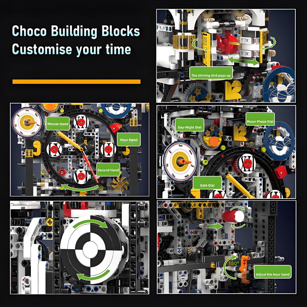 MK10159 The Cyberpunk Clock  3181PCS - Image 4