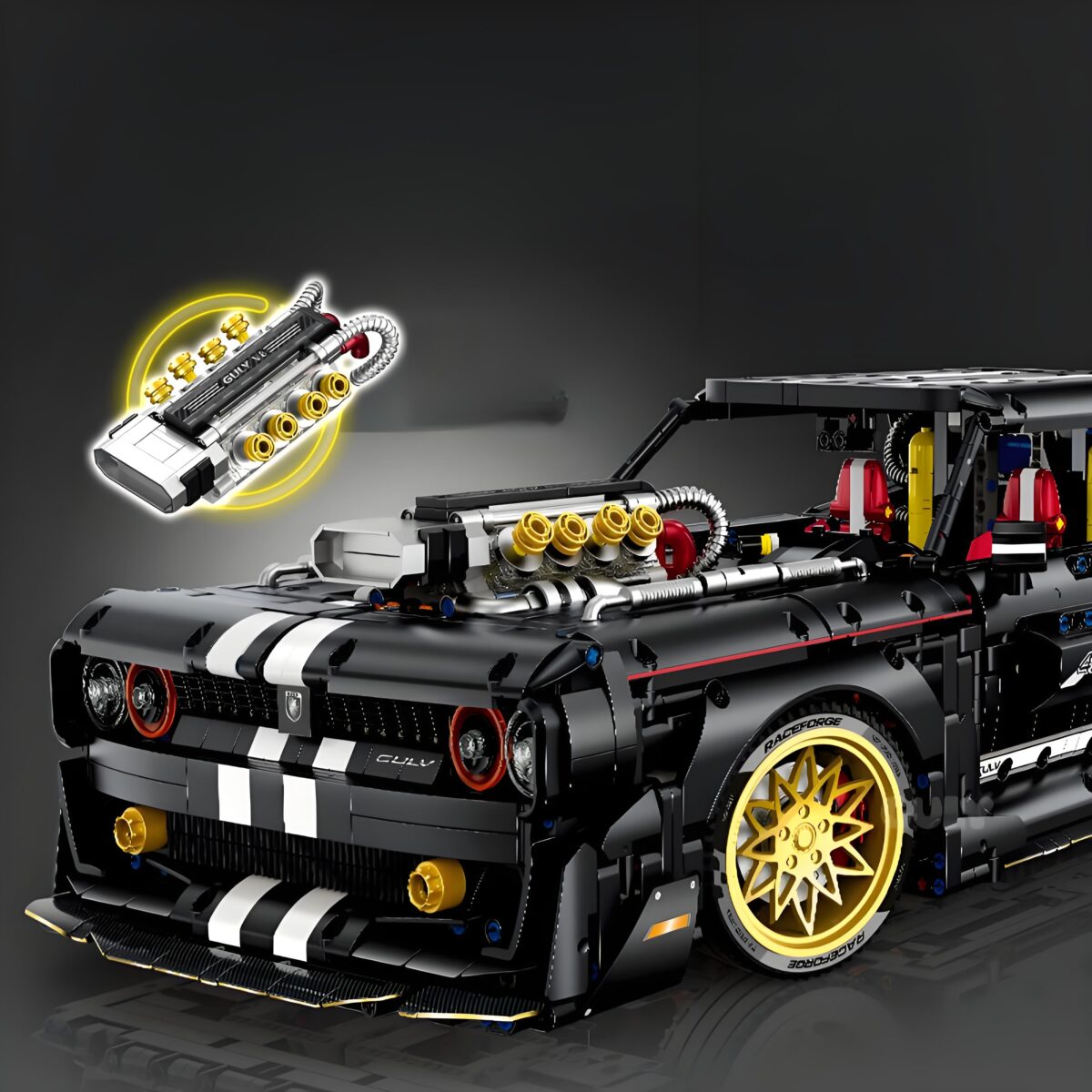 10637 1:8 The Supercar Series-Daoqi Challenger  3750PCS - Image 4