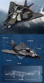 58058 The F-117A Nighthawk  1375PCS - Image 4