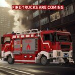 66061 The BI-Directional. Driving Fire Rescue Vehicle  2712PCS - Image 4