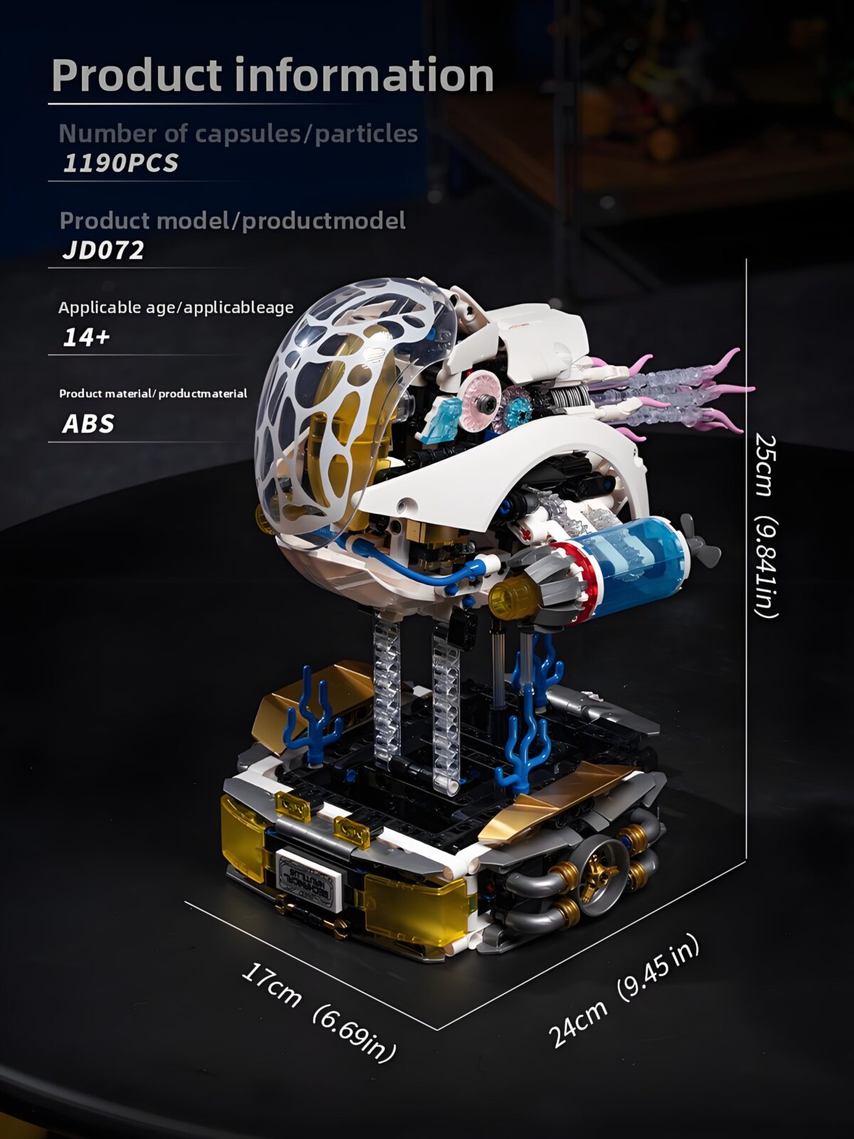 JD072 The Machine Nautilus  1190PCS - Image 6