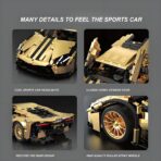 T1005 1:14 The Gold Lamborghini 834  1309PCS - Image 3