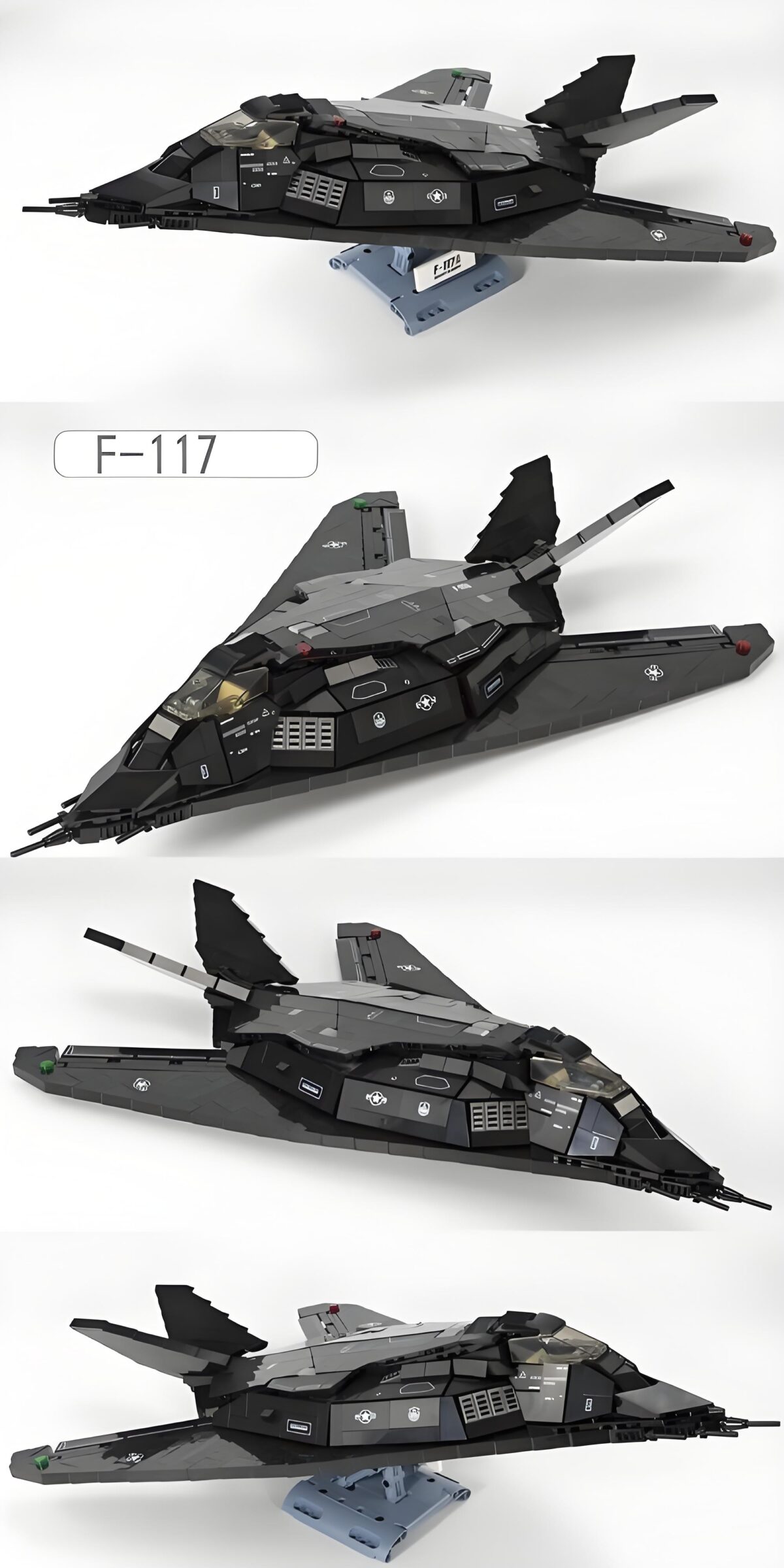 58058 The F-117A Nighthawk  1375PCS - Image 2