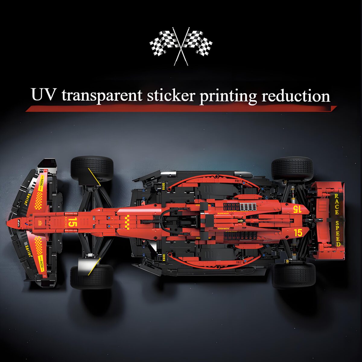 88F1  1:8 The F1-Formula Car  2361PCS - Image 5