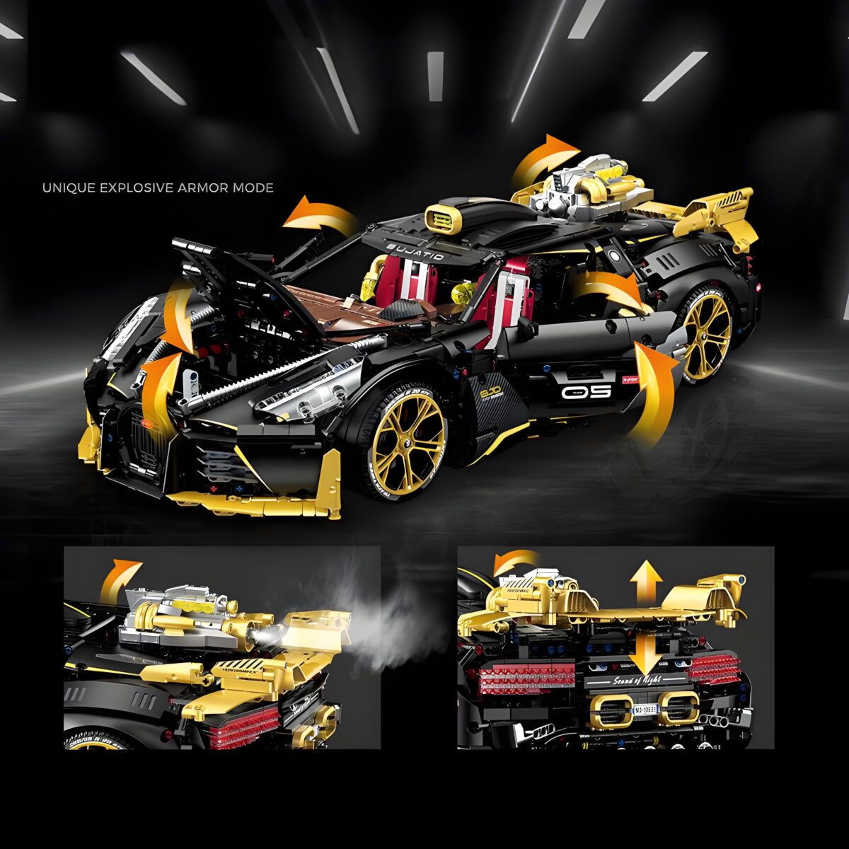 10631 1:8 The Bugatti La Voiture Noire  4368PCS - Image 4