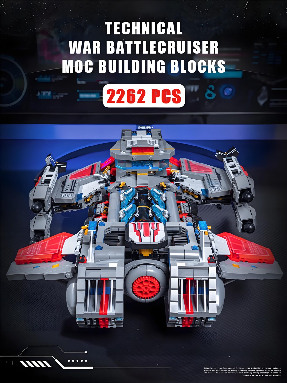 JD025 The StarCraft Future Battleship Battlecruiser  2262PCS - Image 2