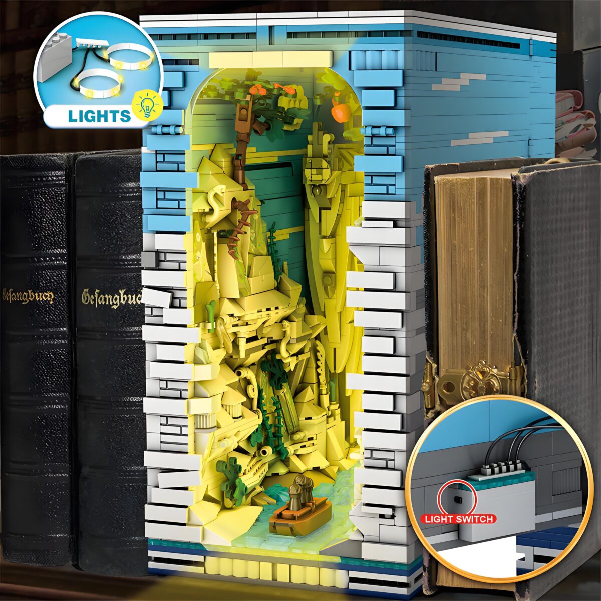66039 The Book Of The Kings Fantasy Bookcase  3307PCS - Image 3