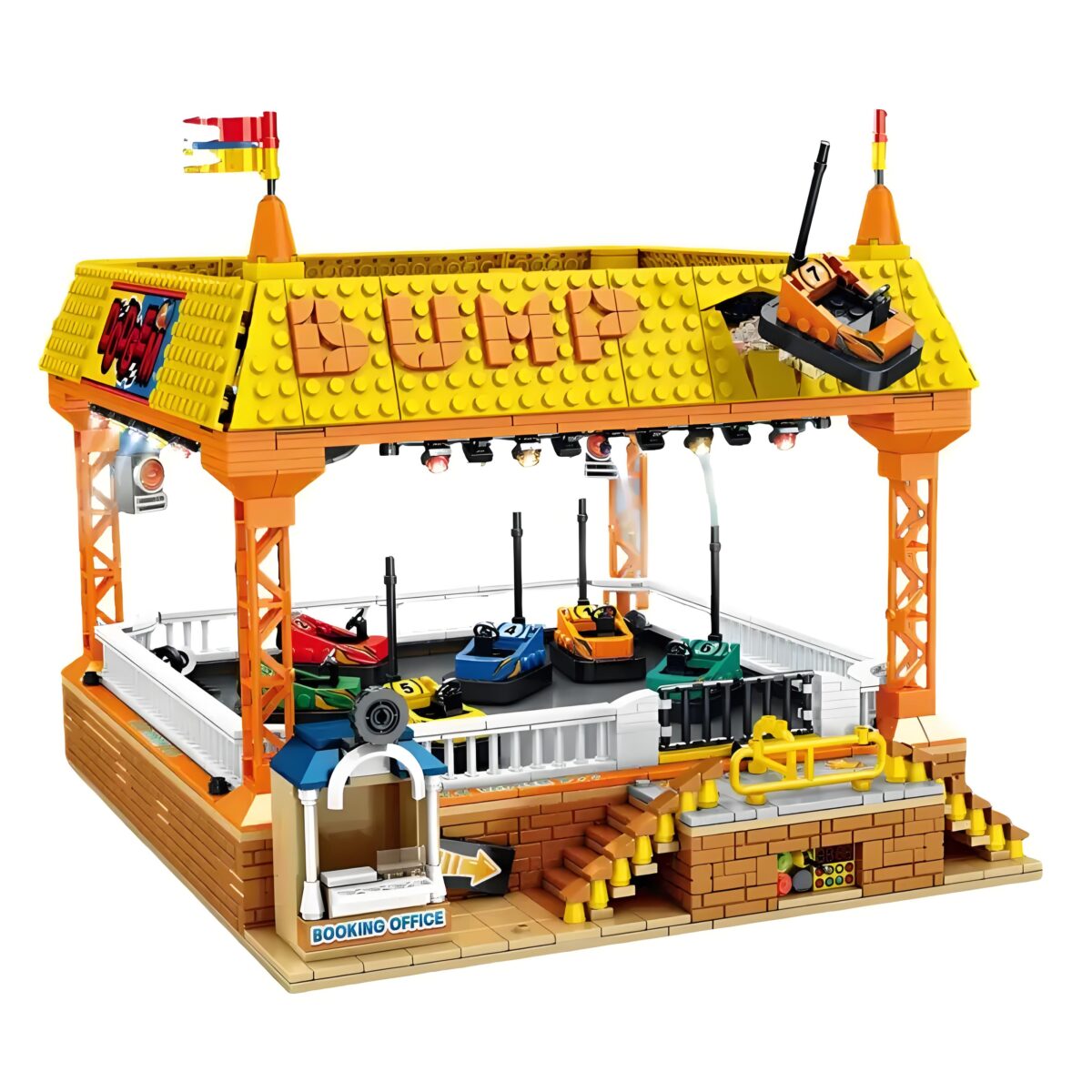 JD037 The Amusement Park Bumper Car  1099PCS - Image 1