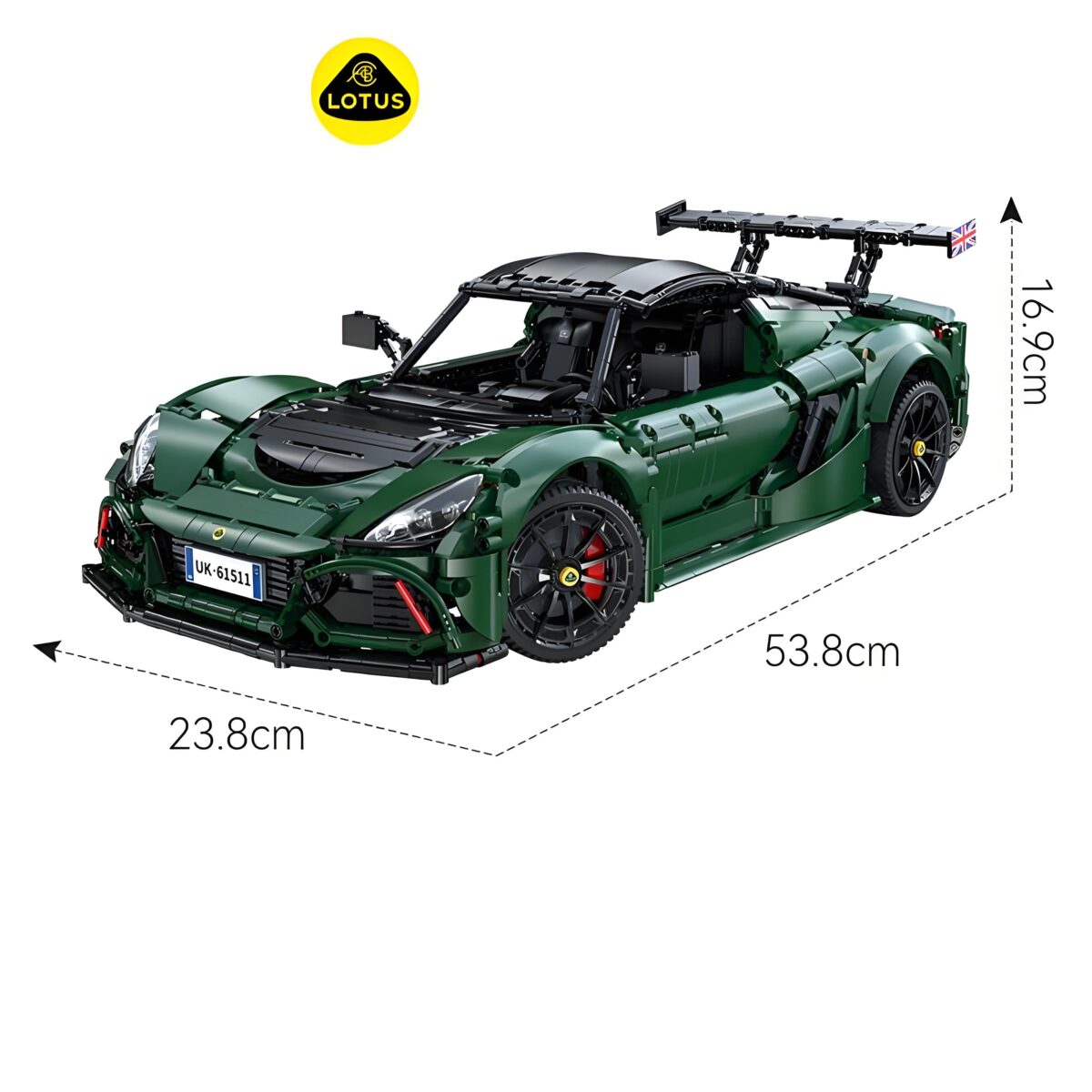 61511 1:8 The Lotus Exige Cup 430 sports car  3730PCS - Image 7