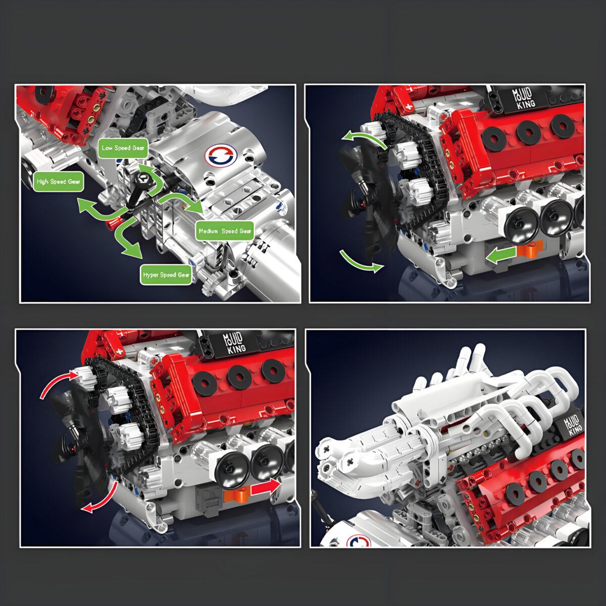 MK10210 The V12 Naturally Aspirated Engine  1366PCS - Image 3